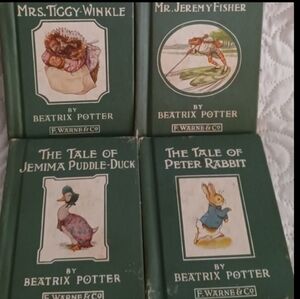 Vintage Beatrix Potter Books Tale of Peter Rabbit 4 Bks F. Warne & Co New York